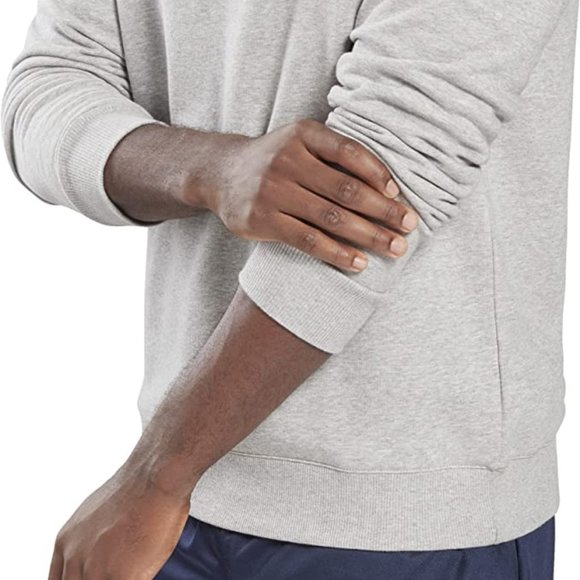 🆕Reebok Men's Training Essentials Graphic Sweatshirt, Medium Grey Heather, NWT - Picture 5 of 6